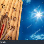 真夏の気温計